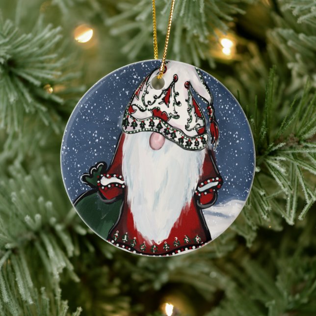 Gnomes Keramik Ornament (Baum)