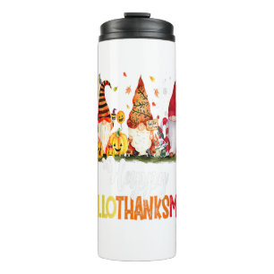 Gnomes Lover Halloween Frohe Weihnachts-Happy Hall Thermosbecher