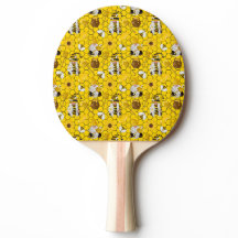 Gnomes Making Honey Yellow Floral Honey Bees