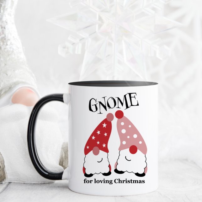 Gnomes mignons Mug de Noël (rouge) (Créateur téléchargé)