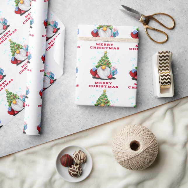 Gnomes mit Geschenkpapier (Kunsthandwerk)