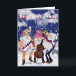 Gnomes Music Band Funny Christmas Card Karte<br><div class="desc">Funny Christmas Cards mit Happy Gnome Musical Band - Zeichn - oder wählen / Fügen Sie Ihren einzigartigen Text / Name / Farbe - Make Your Special Christmas Card Gift - Umgestalten und verschieben oder entfernen und hinzufügen / Elemente / Text mit Anpassungs-Tool ! Zeichn und Design von MIGNED. Bitte...</div>