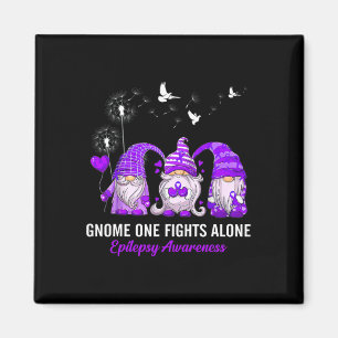 Gnomes One Fights Epilepsy Awareness Alone Epileps Magnet