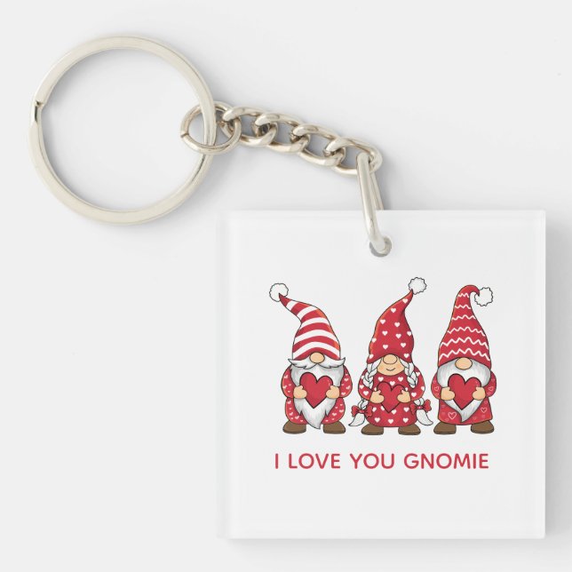 Gnomes rouges aux coeurs Saint Valentin personnali (Devant)