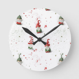 Gnomes Runde Wanduhr