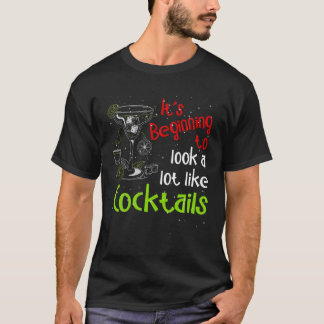 Gnomes sehen aus wie Cocktails Spaß frohe Weihnach T-Shirt