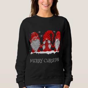 Gnomes Snowy Red Holiday Outfits Christmas Gnomes Sweatshirt