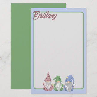 Gnomes Three - im Detail Briefpapier