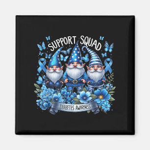 Gnomes unterstützen Squad Blue Gnomes Diabetes Awa Magnet