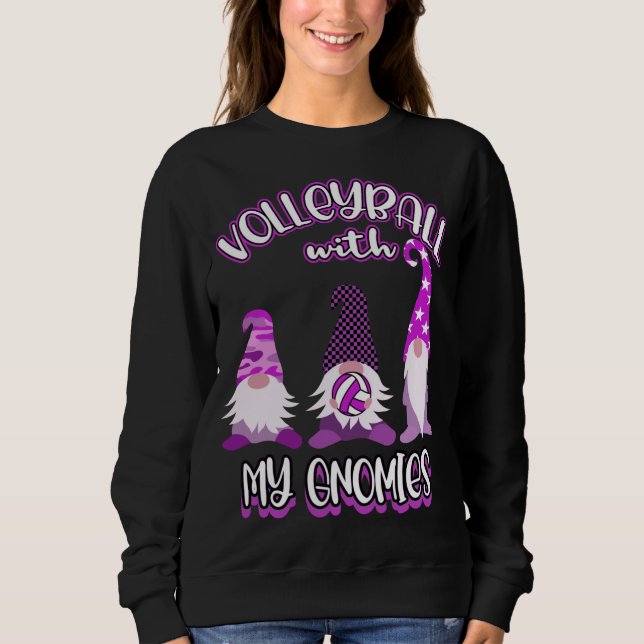 Gnomes Volleyball Spielübungen Sweatshirt (Vorderseite)