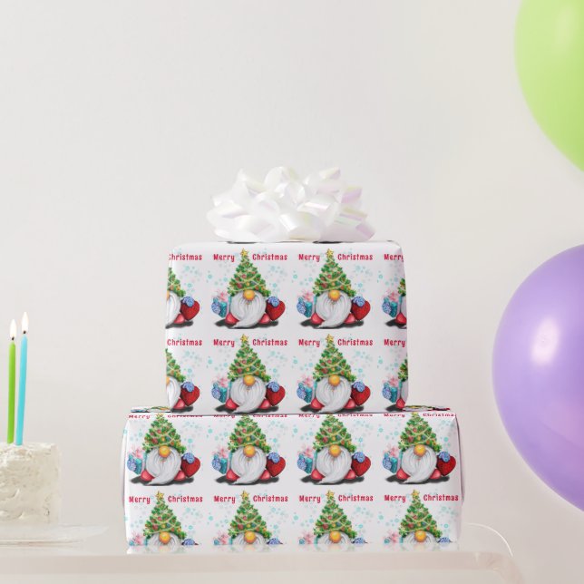 Gnomes Weihnachtswrapping Paper Geschenkpapier (Partygeschenke)