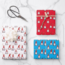 Gnomes Wrapping Paper Flat Sheet Set 3