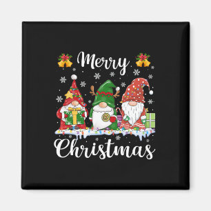 Gnomes Xmas frohe Weihnachtsmänner Frauen Kinder Magnet