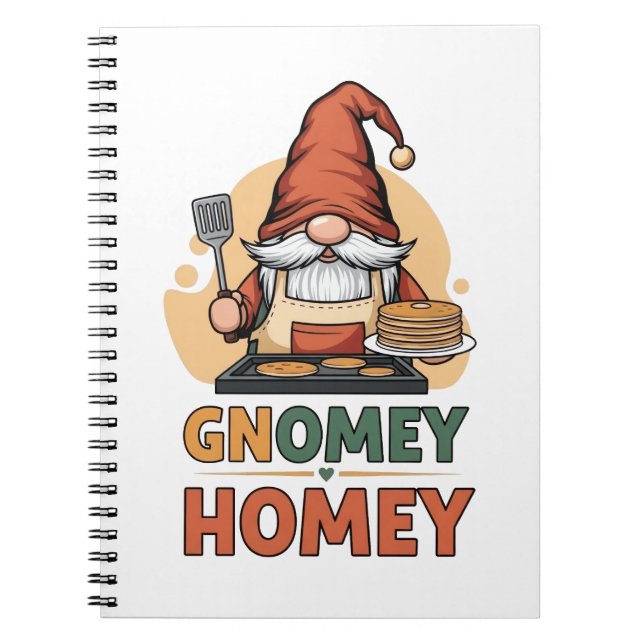 Gnomey Home Pancakes Design Notizblock (Vorderseite)