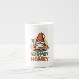 Gnomey Home Pancakes Design Prozellantasse