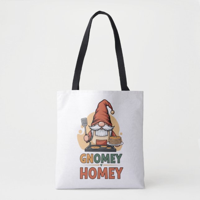 Gnomey Home Pancakes Design Tasche (Vorderseite)