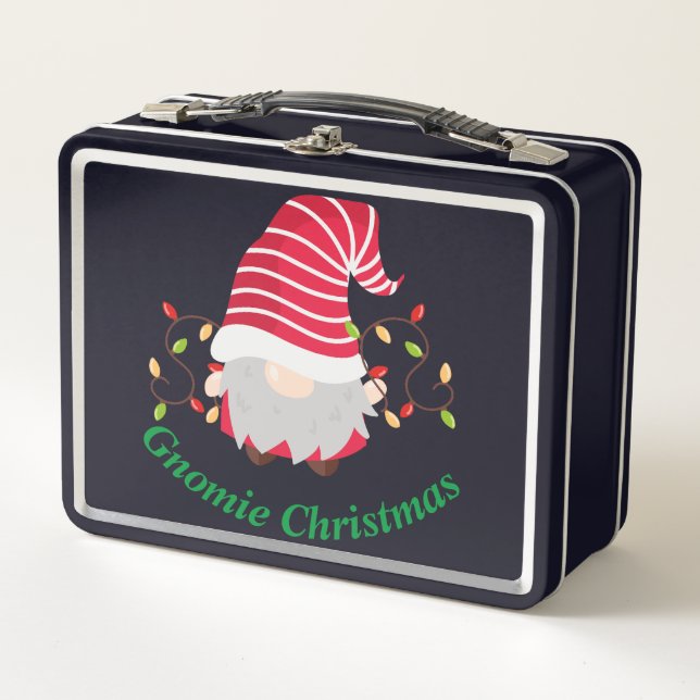 Gnomie Christmas Metal Lunchbox (Vorderseite)