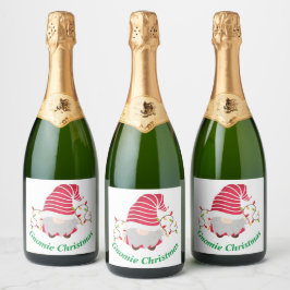 Gnomie Christmas Sparkling Wine Label