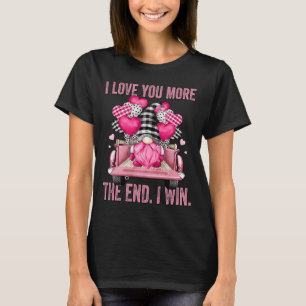 Gnomie I Liebe Sie Mehr ich Win Rosa Buffalo Karie T-Shirt