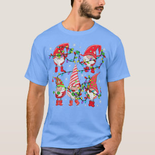 Gnomies Dancing Xmas Lights Gnome Boys Kinder Dab T-Shirt