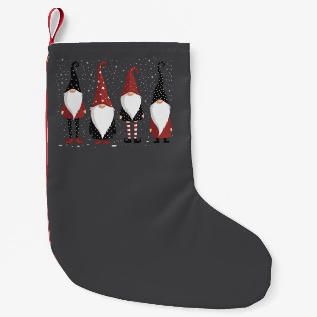 Gnomies Lover Funny Gnome Weihnachten Kleiner Weihnachtsstrumpf (Vorderseite)