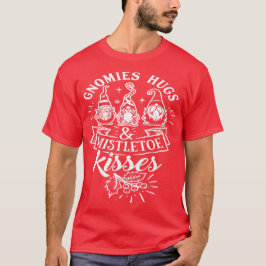Gnomies umarmten mistletoe kisses - Niedliche Gnom T-Shirt