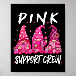 Gnomies unterstützen Squad Brustkrebs-Aufklärungsm Poster