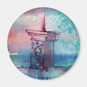 GNOMON UND LADY DES SEES MAGNET