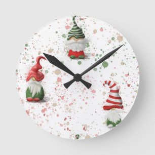 Gnomuhr 2 runde wanduhr