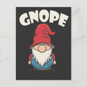 Gnope nicht heute Lustige Gnomliebhaber Postkarte