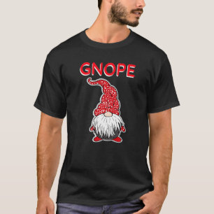 Gnope Tomte Gartenzwerg Lustig Skandinavisch Nein T-Shirt