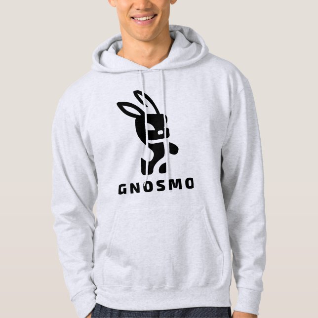 Gnosmo-Logo und Text Hoodie (Vorderseite)