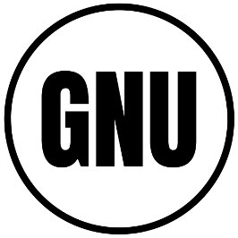 GNU - Autocollant rond classique de Goodnews Bay