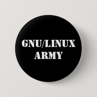 GNU/Linux Army Button
