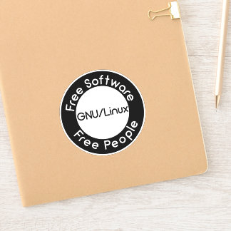 GNU/Linux Aufkleber