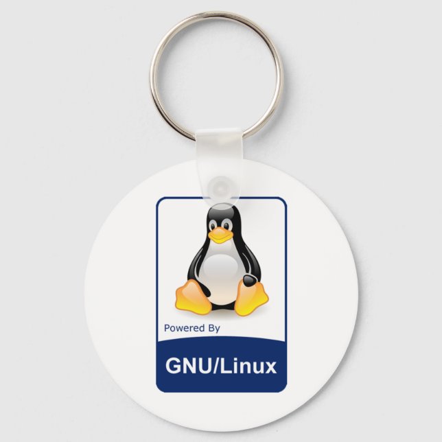 GNU/Linux Schlüsselanhänger (Vorderseite)