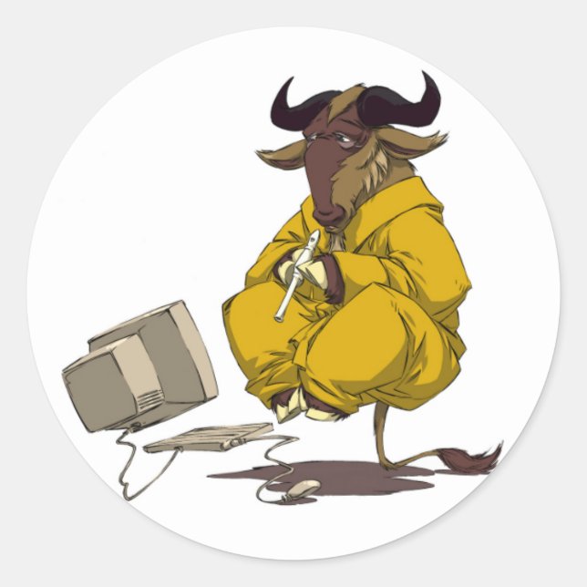 GNU Medical Levitation Sticker (Vorderseite)