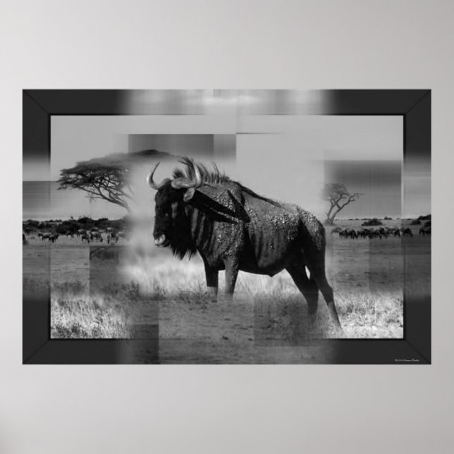 Gnu Print Poster (Vorne)