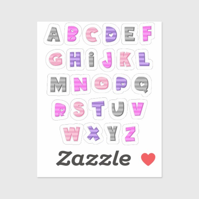 Go a little batty for this adorable alphabet  aufkleber (Blatt)