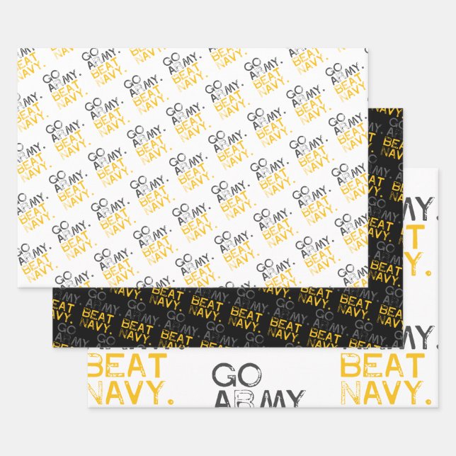 Go Army Beat Navy Geschenkpapier Set (Set)