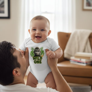 "Go Bananas" Dschungel-Gorilla-Romper Baby Strampler