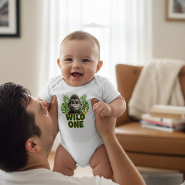 "Go Bananas" Jungle Gorilla Romper Baby Strampler