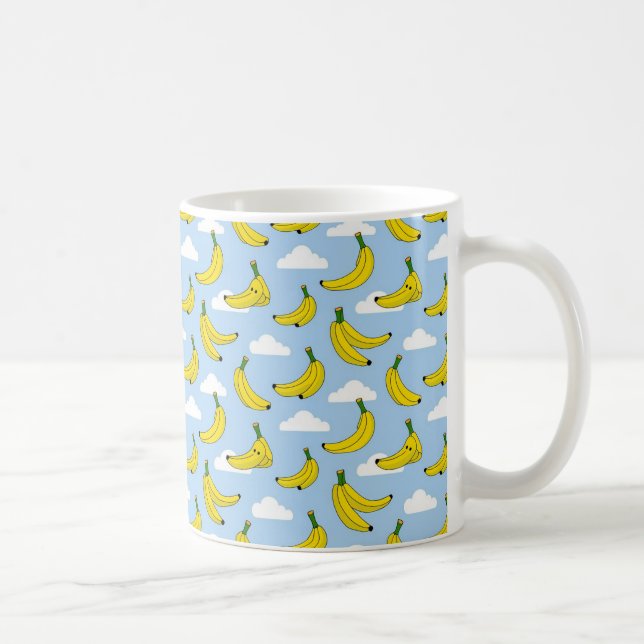 Go Bananen mit lustigem Design Kaffeetasse (Rechts)