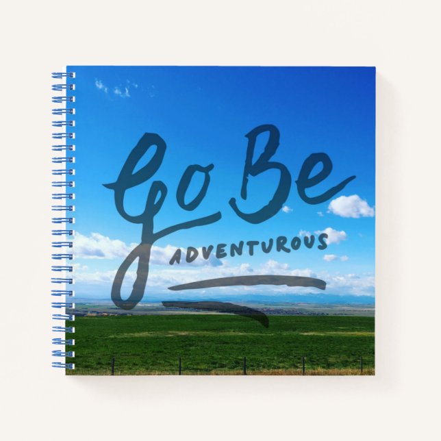Go Be Adventurous Notizbuch (Vorderseite)
