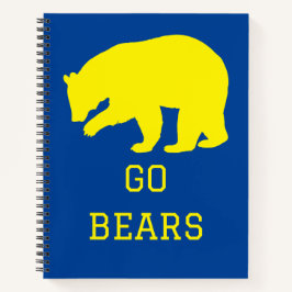 Go Bears Spiral Notebook Notizbuch
