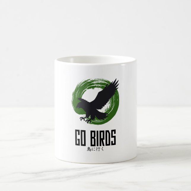 Go Birds Japanese Style Coffee Mug Kaffeetasse (Mittel)