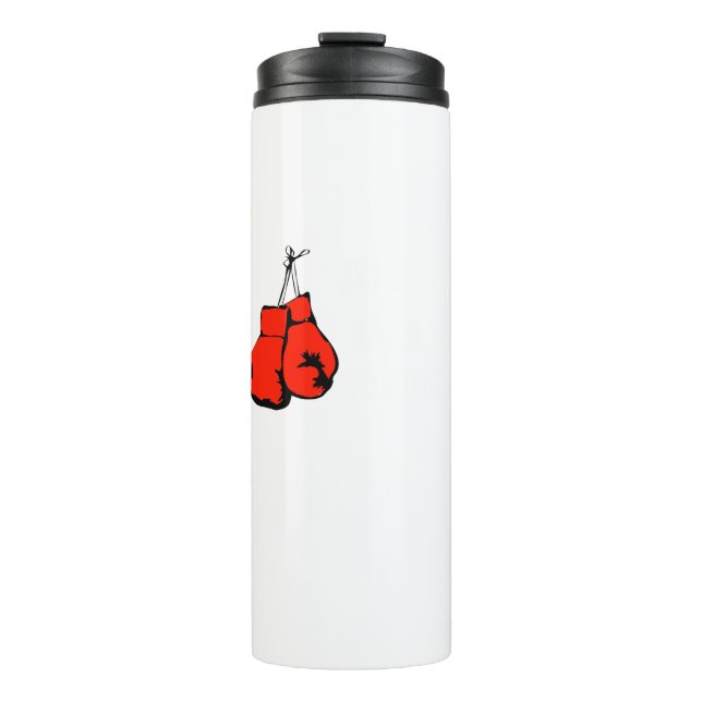 Go Boxing | Die besten Boxgeschenke für ihn Thermosbecher (Vorderseite)