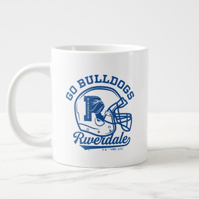 Go Bulldogs Football Helmet Icon Jumbo-Tasse (Links)