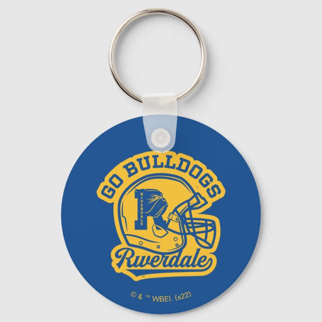 Go Bulldogs Football Helmet Icon Schlüsselanhänger (Vorderseite)