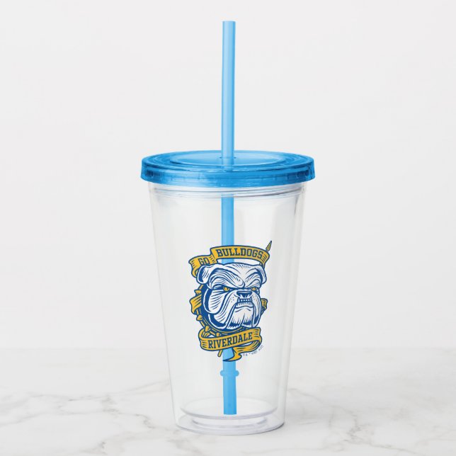 Go Bulldogs - Riverdale Mascot Banner Acryltrinkbecher (Vorderseite)